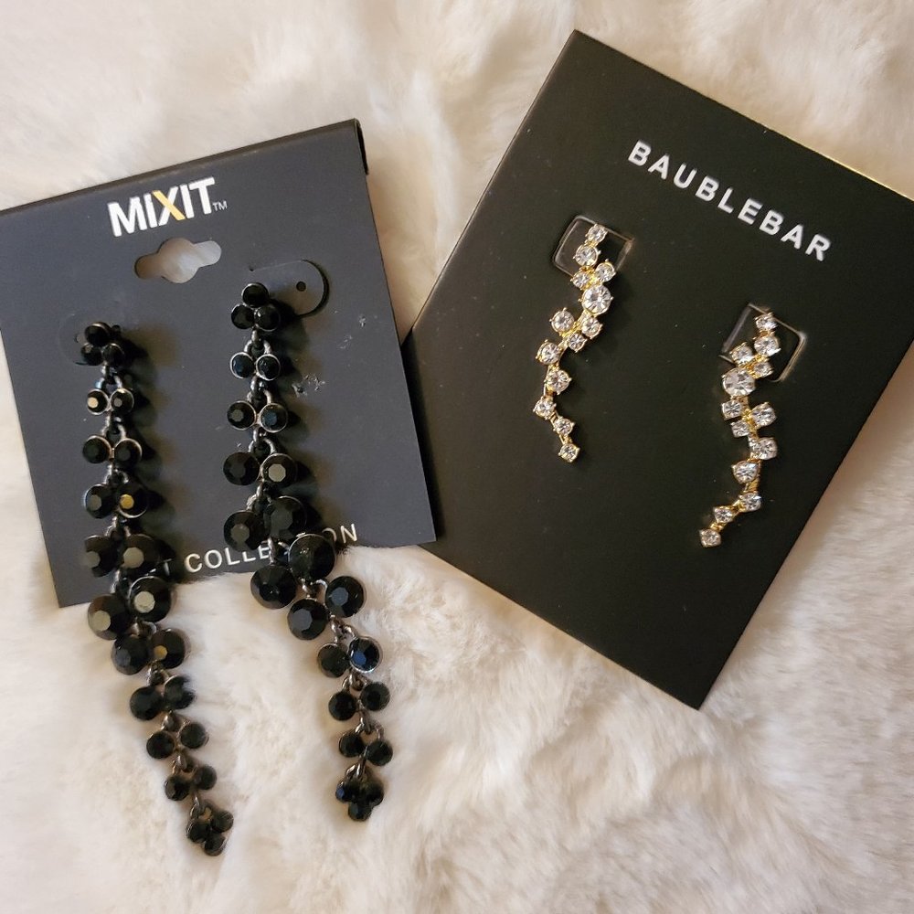 Brand New! Earrings - 2 Pairs (Baublebar and Mixit) - Picture 1 of 3